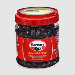 Ikram Dogal Kuru Sele Siyah Zeytin Az Tuzlu 600g