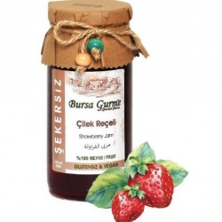 Bursa Gürme Seker ilavesiz Çilek Reçeli 300g